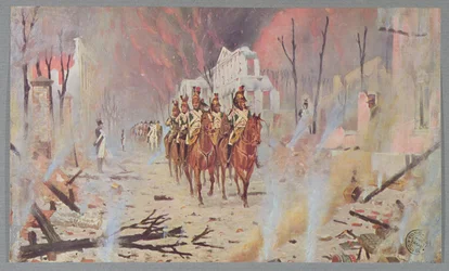 Napoleonische Truppen in Moskau 1812, aus 